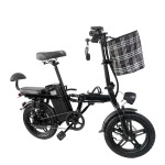 16-inch lithium battery beach tire, six shock absorbers, NFC instrument panel, valet parking foldable electric bicycle, can be placed in the trunk of the car, 400W motor